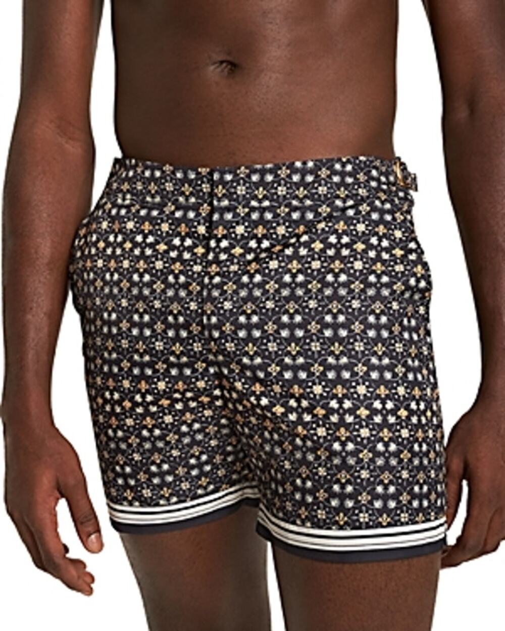 Orlebar Brown Mens Bulldog Fire Swim Shorts in Night Iris 33